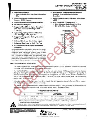 SN74LVTH273MNSREP datasheet  